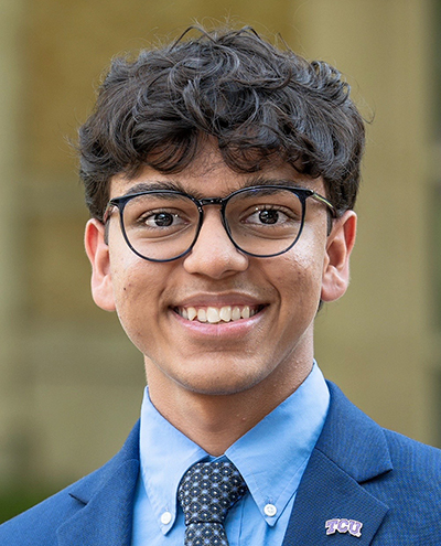 TCU Clark Society Scholar, Sameep Shah