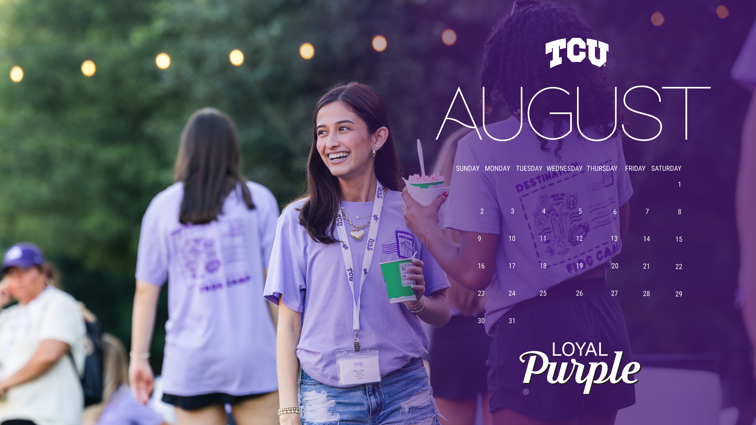 Loyal Purple Zoom Background